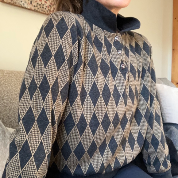 Vintage Alfred Dunner 3/4 Pullover Sweater with Collar - Picture 5 of 15